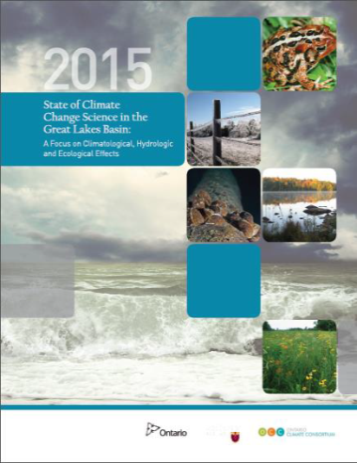 state of climate change science in Great Lakes Basin Report Cover